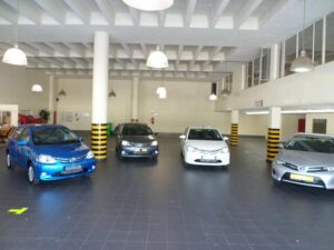 CMH Toyota Alberton- Showroom floor with the Toyota Etios