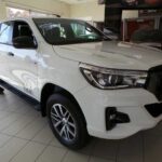 CMH Toyota- White new Toyota hilux on display