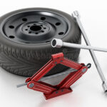 Check for tools to change your tyre