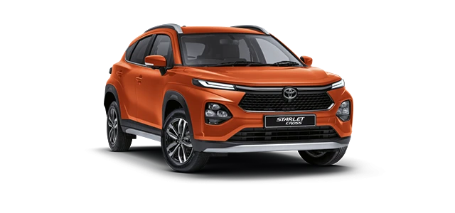 Orange 2024 All New Toyota Starlet Cross