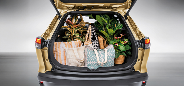 Gold All New Toyota Corolla Cross Boot Space